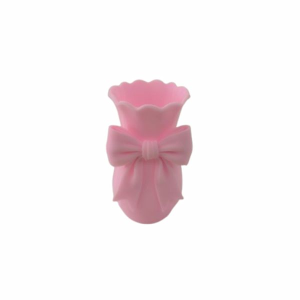 Vaso Rosa Laço em 3D 